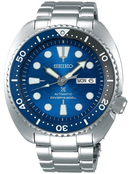 Seiko Save the Ocean Prospex Turtle Automatic Dive Watch with Stainless Steel Bracelet #SRPD21
