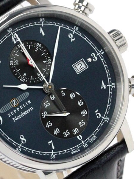 Graf Zeppelin Nordstern Series Two-Eye Swiss Quartz Chronograph #7578-3