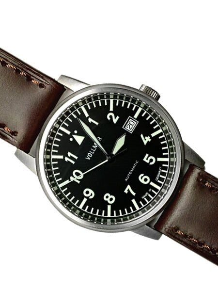 Vollmer Aerodyne Swiss Automatic Watch with Sapphire Crystal, 38.5mm Titanium Case #V5H84