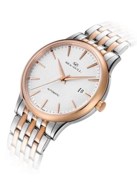 Sea-Gull 39mm Automatic Dress Watch with Bracelet and Sapphire Crystal #217.364