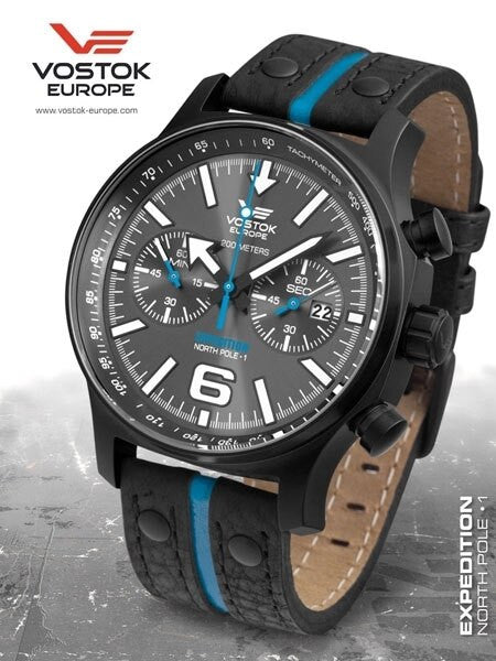Vostok-Europe Expedition North Pole Chronograph with 60 Minute Stopwatch #5954198