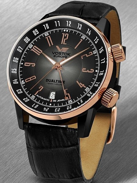 Vostok-Europe Men's 5603061 Gaz-Limo Automatic Dual Time Watch