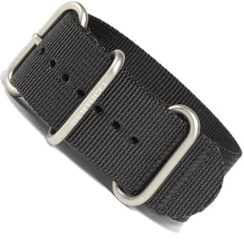 Bertucci Defender Black DX3 Nylon Strap with Stainless Steel Buckle and Keeprs #114