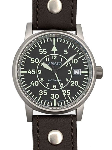 Aristo Type-B Dial Swiss Automatic Pilot's Watch, Sandblasted Case #3H32N