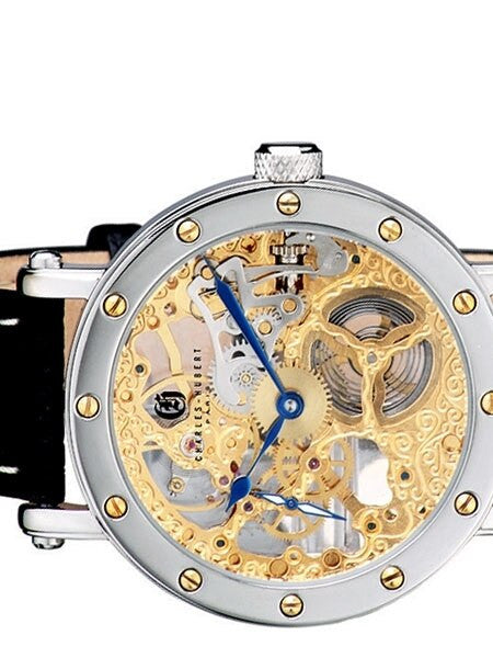 Charles Hubert Premium Collection Skeleton Mechanical Hand Wind Watch #3876