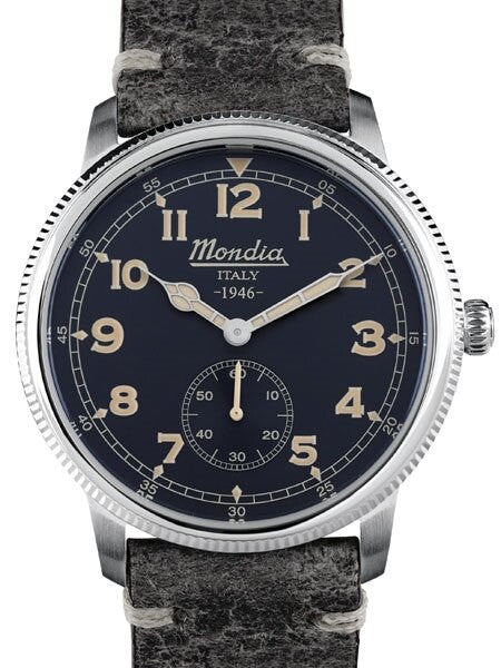 Mondia 1946 Quartz Watch with Coin-Edge Bezel #MI755SS-02GY-CP
