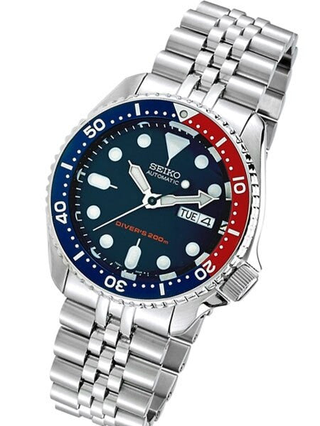 Seiko SKX009 Divers Watch Strapcode Super-J "Louis" Edition with a Domed AR Sapphire Crystal #SKX009