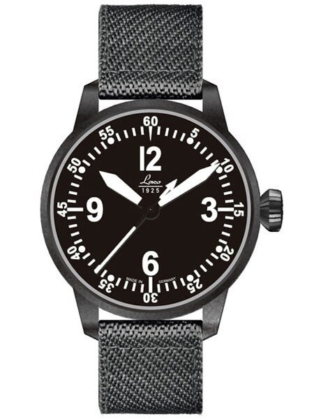 Laco Bell X1 Type A Dial Automatic Pilot Watch with PVD Case and Sapphire Crystal #861907