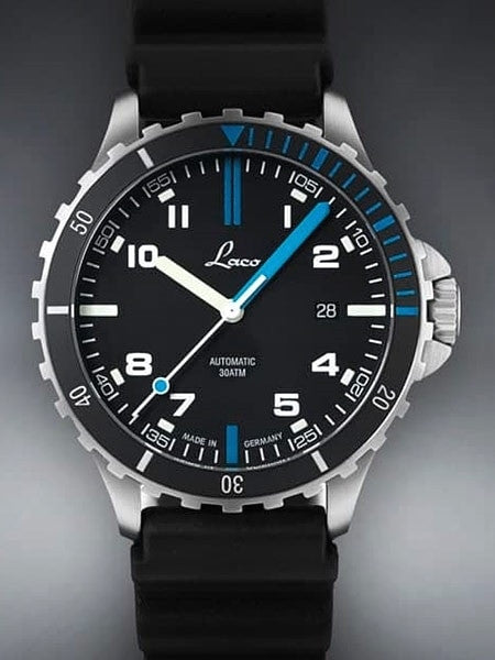 Laco Squad Atlantik 300 Meter Dive Watch with a Double-Domed AR Sapphire Crystal #862108