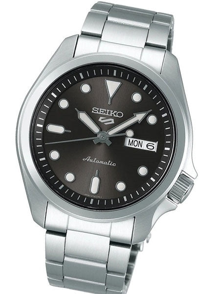 Seiko 5 Sports 24-Jewel Automatic Watch with Grey Dial and SS Bracelet #SRPE51