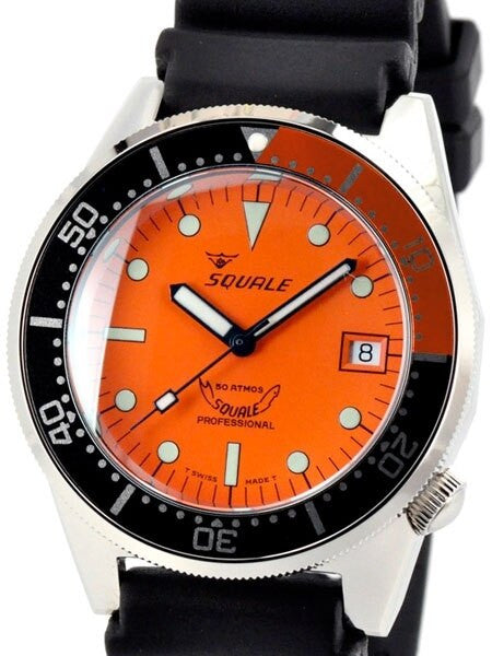 Squale 500 meter Professional Swiss Automatic Dive watch with Sapphire Crystal #1521-026-O