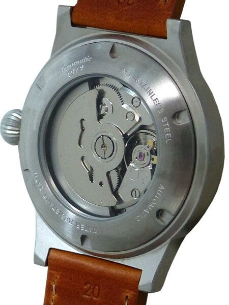 Aeromatic 1912 自動巻き 腕時計 メンズ ミリタリー A1143 Aeromatic 1912 Beobachter Aviator Automatic Watch with Onion Crown