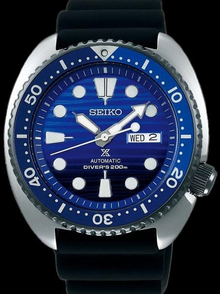 Seiko Save the Ocean Prospex Turtle Automatic Dive Watch with Silicone Dive Strap #SRPC91