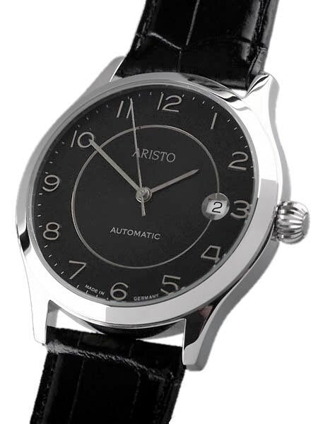 Aristo 4H53 Black Dial Swiss ETA 2824-2 Automatic Dress Watch
