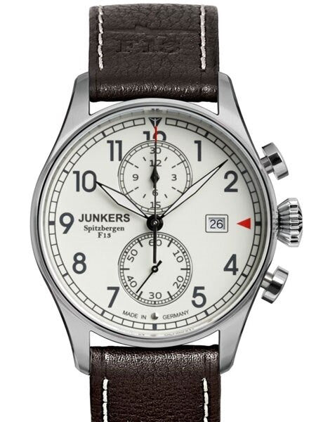 Junkers Cockpit JU52 Quartz Chronograph Watch, Sapphire Crystal #6178-5