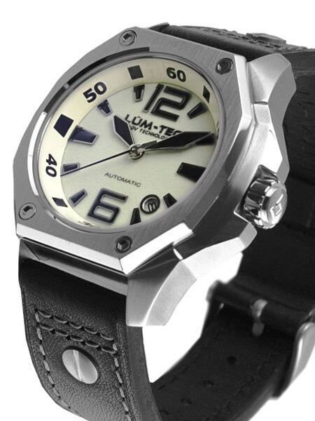 Lum-Tec 44mm V5 High-Beat Automatic Watch with Luminous Dial, AR Sapphire Crystal #V5