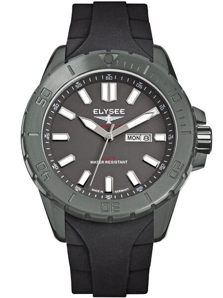 Elysee Set-Up Automatic with 48mm Grey PVD Case and Luminous Markers and Hands #13269