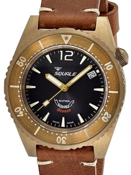 Squale 500 meter Professional Swiss Automatic Dive watch with Bronze Case #1521BR-026-G