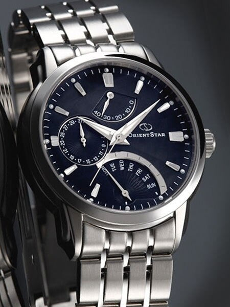 Orient Star Retrograde Day Watch with Date, Power Reserve, Sapphire Crystal #DE00002B