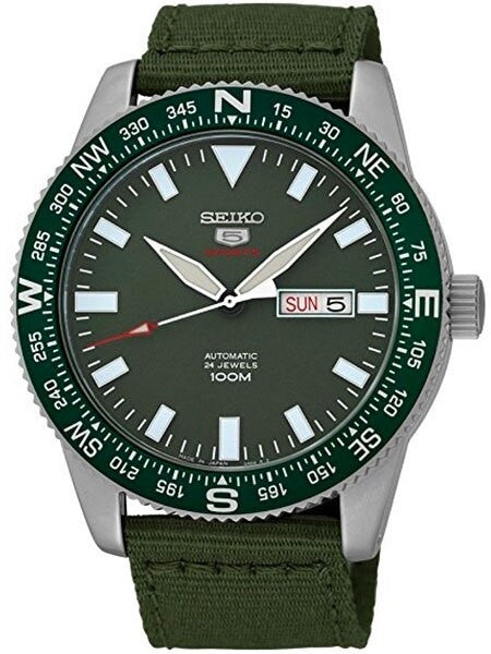 Seiko 5 Sports 24-Jewel, Automatic with Rotating Compass Bezel #SRP663J1