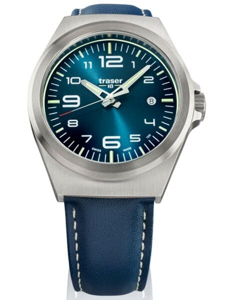 Traser P59 Essential M Blue Dial Watch w/Trigalight + SuperLuminova #108214