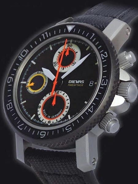 New! German Made Dievas TimeAttack Racing Inspired Chronograph Watch