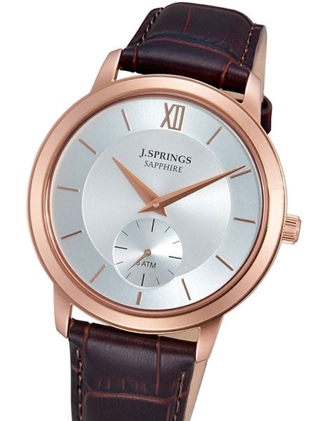 J. Springs Quartz Dress Watch with 40mm Rose Goldtone Case, Sapphire Crystal #BLD016