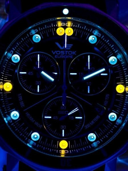 Vostok-Europe Lunokhod-2 Grand Quartz Chronograph Diver with Tritium Tubes #6205213
