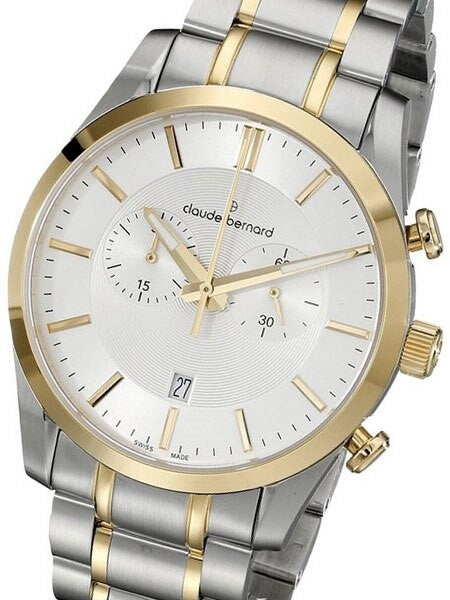 Claude Bernard Swiss Chronograph Dress Watch with Sapphire Crystal #10104-357J-AID2