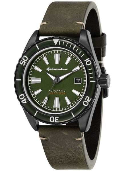 Spinnaker Fleuss Automatic Vintage Style Sports Watch with 43mm PVD Case #SP-5056-04
