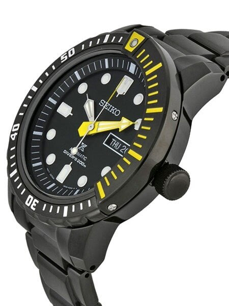 Seiko Prospex Black ion Mohawk with Seiko 4R36, 24-Jewel Automatic Movement #SRP633