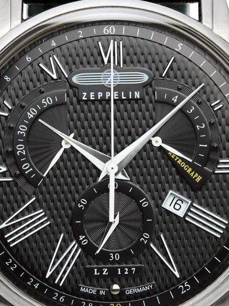 Graf Zeppelin Chronograph, Retrograde Watch with Beautiful Dial #7682-2