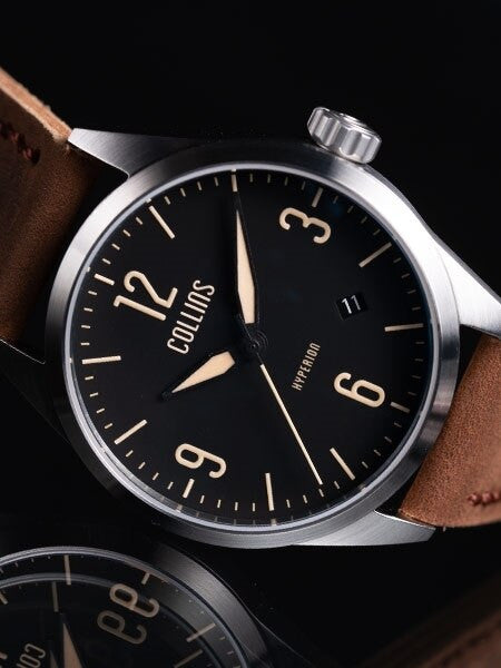 Collins Hyperion Swiss Automatic Watch with 40mm Case and a Double-Dome AR Sapphire Crystal #CWB01