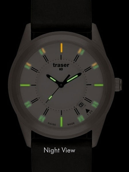 Traser Classic Translucent Dial, Silicone Strap Quartz Watch T4302.84C.E3A.08