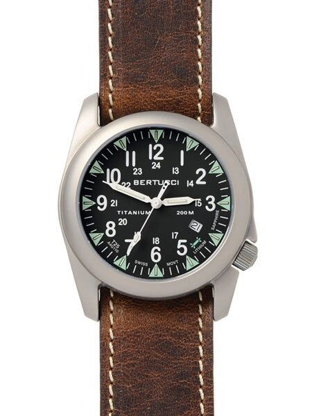 Bertucci A-4T Super Yankee Titanium Watch with Swiss Micro Tube Illumination #13482