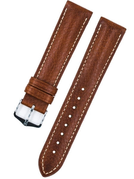 Hirsch Boston Golden Brown High Grain Leather Watch Strap #013020-70