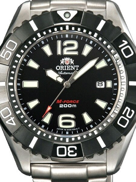Orient 47mm M-Force 22-Jewel Automatic Titanium Dive Watch with Sapphire Crystal #DV01001B