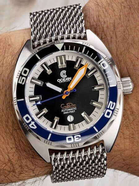 Ocean Crawler Core Diver Swiss Automatic Watch with AR Sapphire Crystal #CD-121