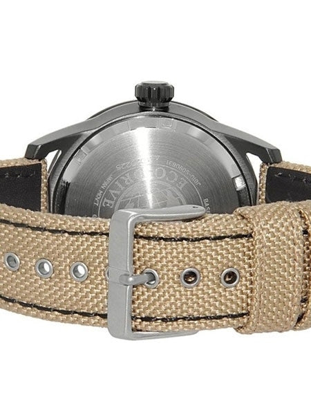Citizen Eco-Drive Dial Pilot Watch with Black PVD Case and Tan Strap #AW1365-19P