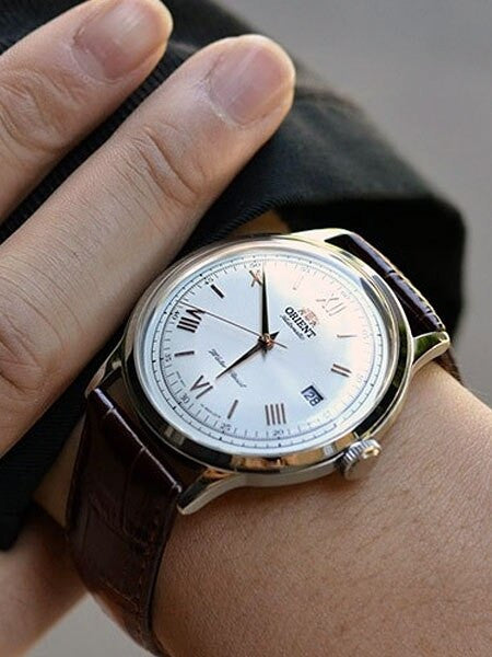 Orient Automatic Dress Watch with White Dial, Roman Numeral Markers #ER2400BW