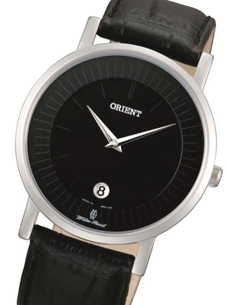 Orient Class Quartz Dress Watch with Sapphire Crystal and Black Dial  #GW01009B