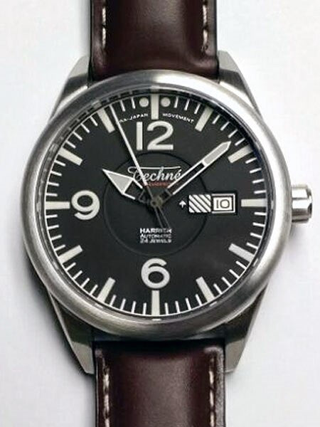 Techne Automatic 41mm Harrier Aviator Watch with Anti-Reflective Sapphire Crystal  #363.052