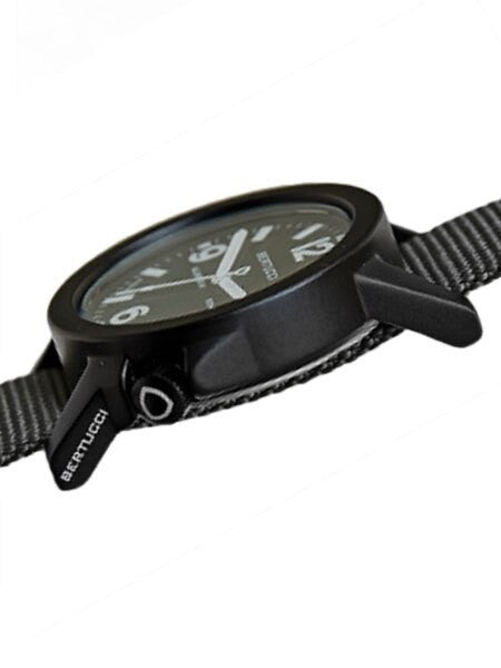 Bertucci Experior Anodized Aluminum Unibody Watch with Nylon Strap #16500 crown
