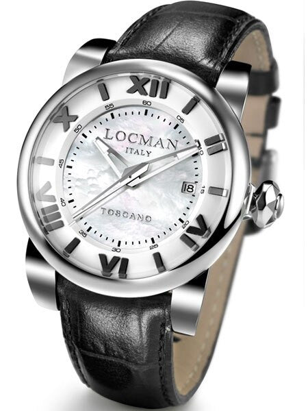 Locman Toscano Collection 100 Meter Automatic Watch with 42mm Stainless Steel Case #0590V12-00MWPSA