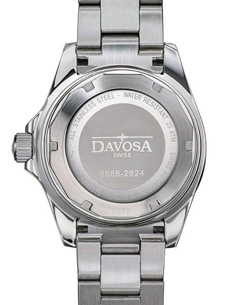 Davosa Ternos Swiss Automatic 200 Meter Dive Watch with Black Dial #16155550