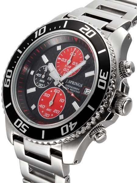 J. Springs Quartz Chronograph Watch with 60-minute Stopwatch Function and 44mm Case  #BFD071