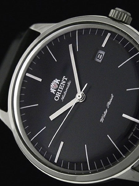 Orient V3 Automatic Dress Watch with Black Dial, Applied Silver Hour Markers #ER2400LB