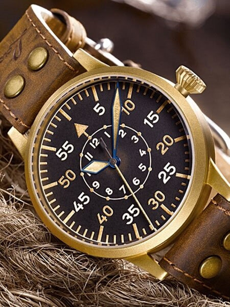 Laco Friedrichshafen Type B Dial Swiss Automatic Pilot Watch with Bronze Case #862086