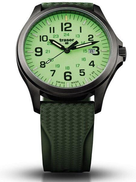 Traser Officer Pro Luminous Dial Watch with an Anti-Reflective Sapphire Crystal #107424