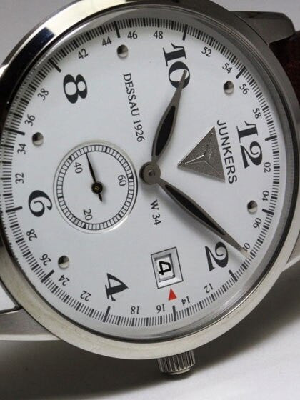 Junkers Dessau 1926 Flatline Ulta-Thin Quartz Dress Watch #6334-4